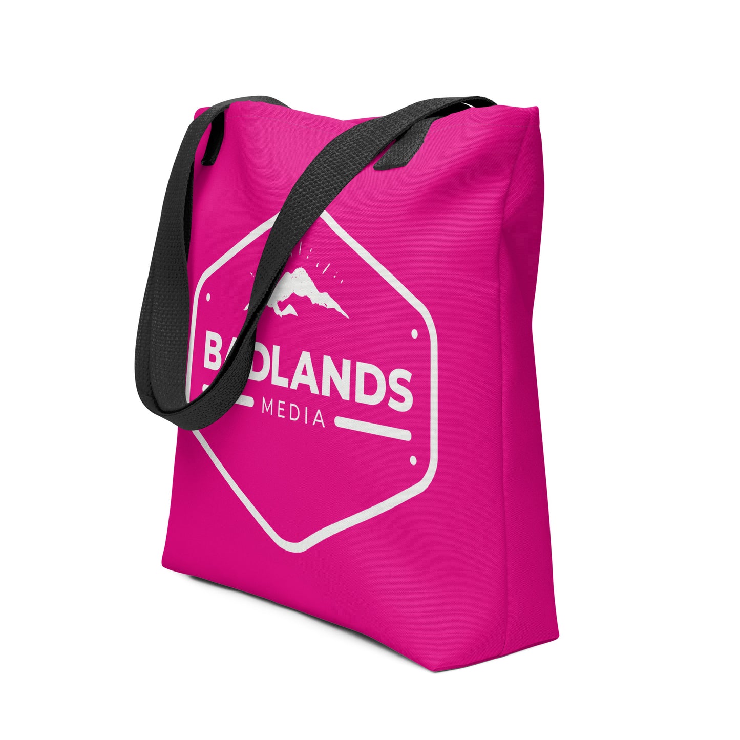 Badlands Tote Bag in hot pink