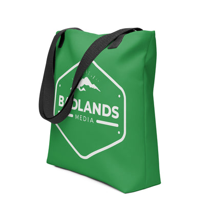 Badlands Tote Bag in kelly green