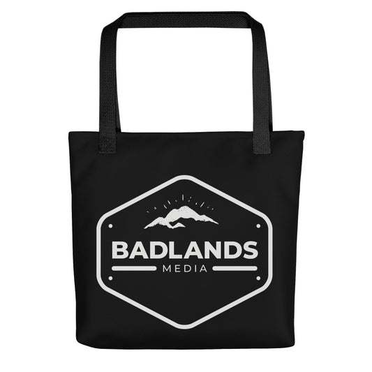 Badlands Tote Bag in black
