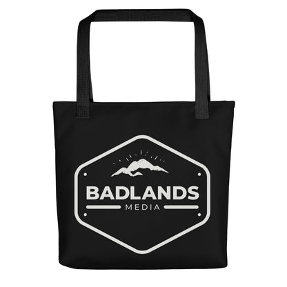 Badlands Tote Bag in black