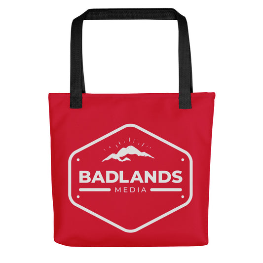 Badlands Tote Bag in cherry