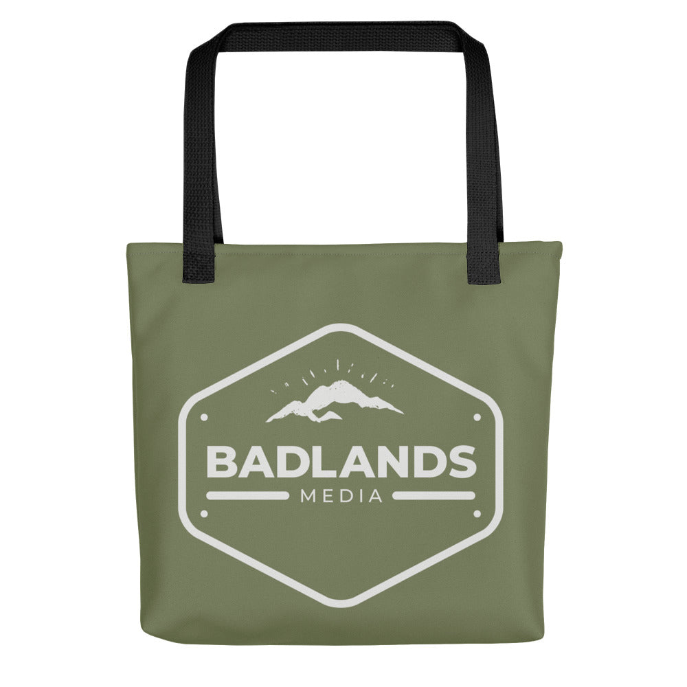 Badlands Tote Bag in olive