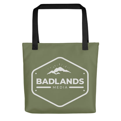 Badlands Tote Bag in olive