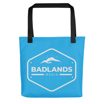 Badlands Tote Bag in electric blue