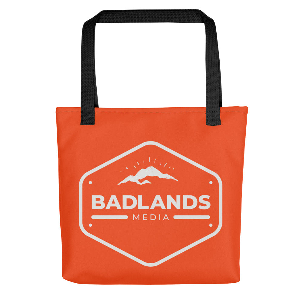 Badlands Tote Bag in tangerine