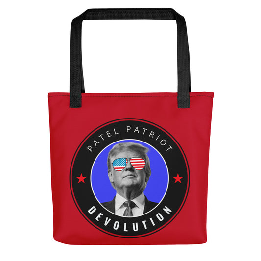 Trump Devolution Tote bag (cherry)