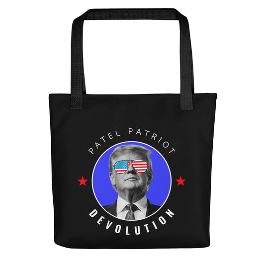 Trump Devolution Tote bag (black)