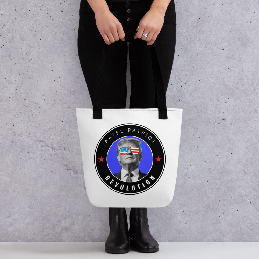 Trump Devolution Tote bag (white)