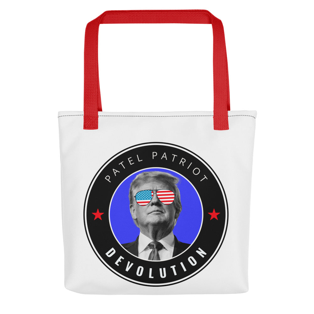 Trump Devolution Tote bag (white)