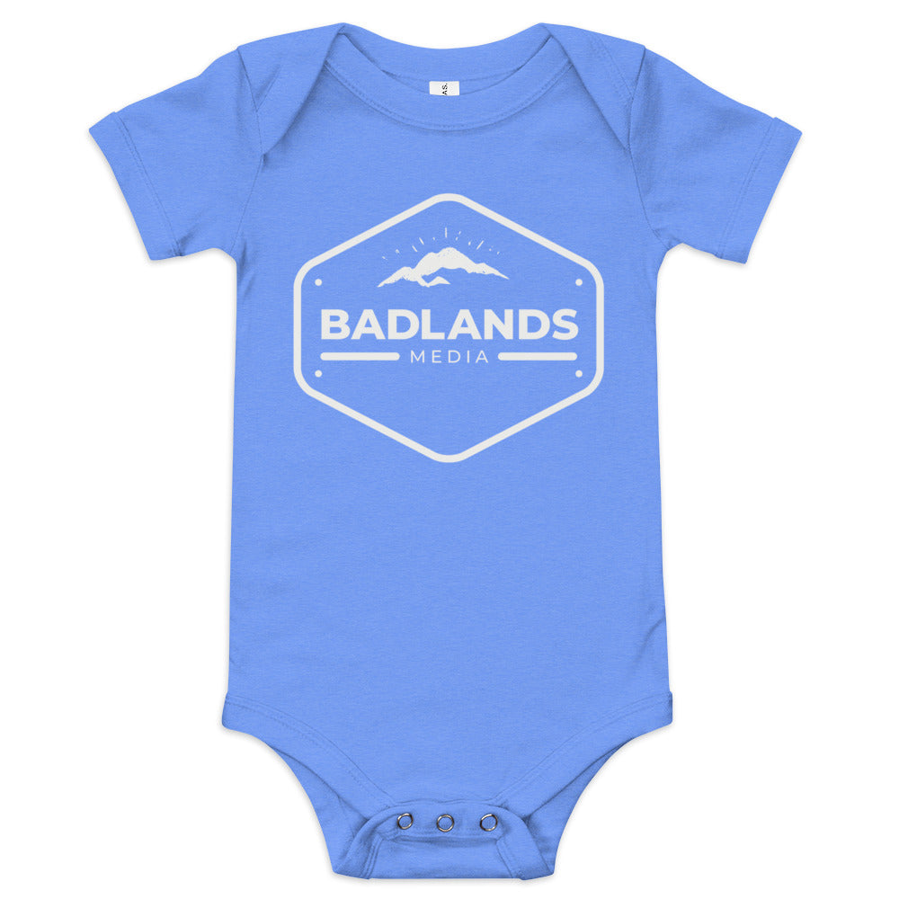 Badlands Baby Short Sleeve Onesie (white logo)