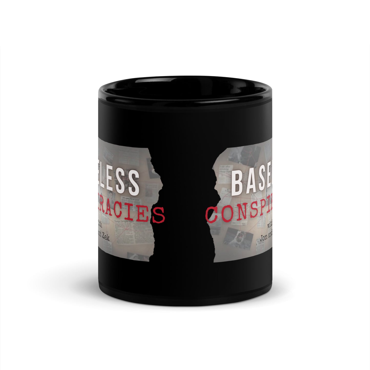 Baseless Conspiracies Black Glossy Mug