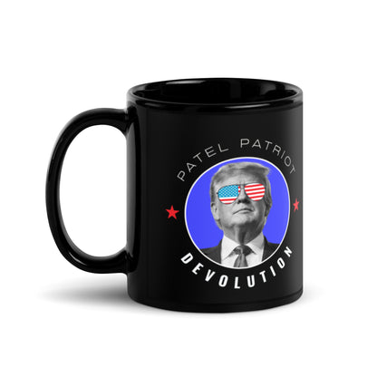 Trump Devolution Black Glossy Mug