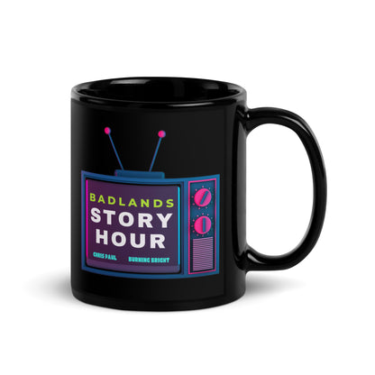 Badlands Story Hour Black Glossy Mug