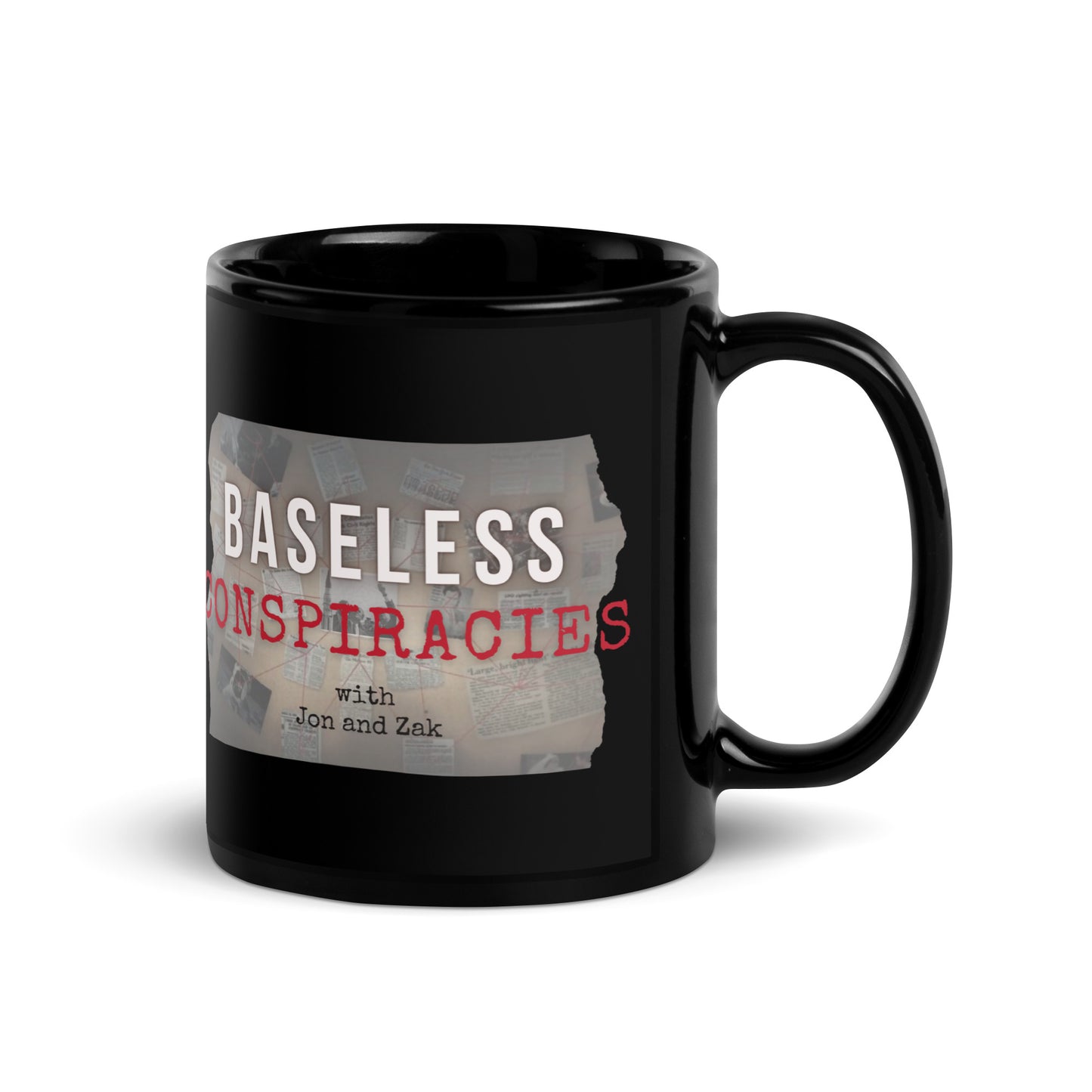 Baseless Conspiracies Black Glossy Mug