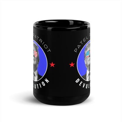 Trump Devolution Black Glossy Mug