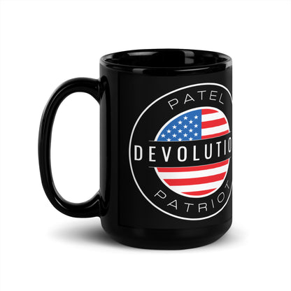 Devolution Circle Black Glossy Mug