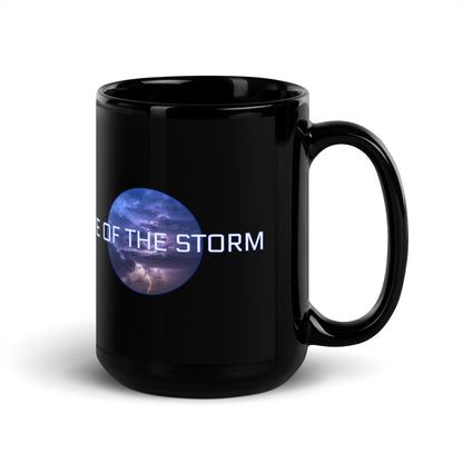 Eye of the Storm Black Glossy Mug