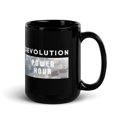 Devolution Power Hour Black Glossy Mug