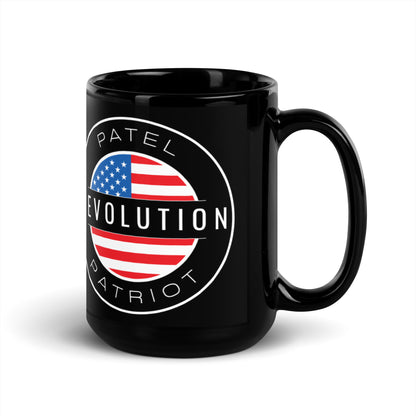 Devolution Circle Black Glossy Mug