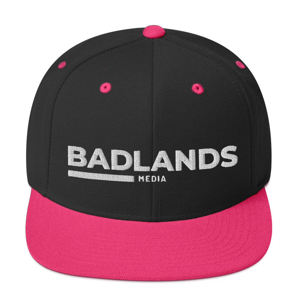 Badlands Snapback Hat with white logo