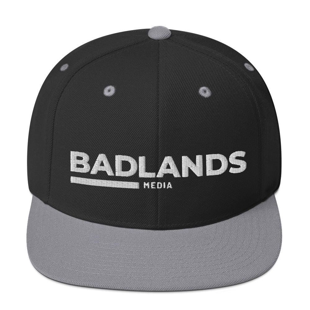 Badlands Snapback Hat with white logo