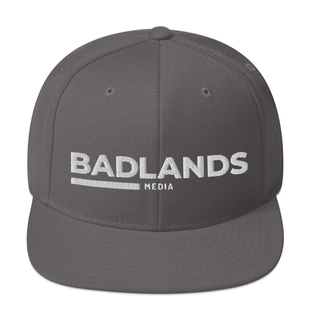 Badlands Snapback Hat with white logo