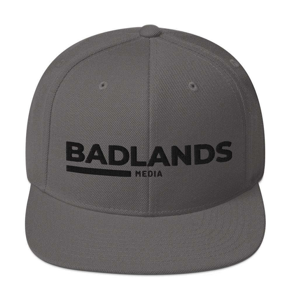 Badlands Snapback Hat with black logo