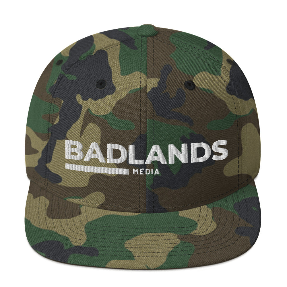 Badlands Snapback Hat with white logo