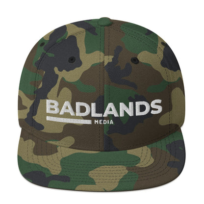 Badlands Snapback Hat with white logo