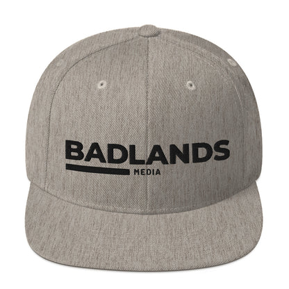 Badlands Snapback Hat with black logo