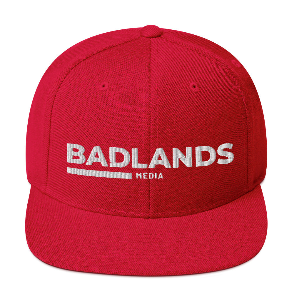 Badlands Snapback Hat with white logo