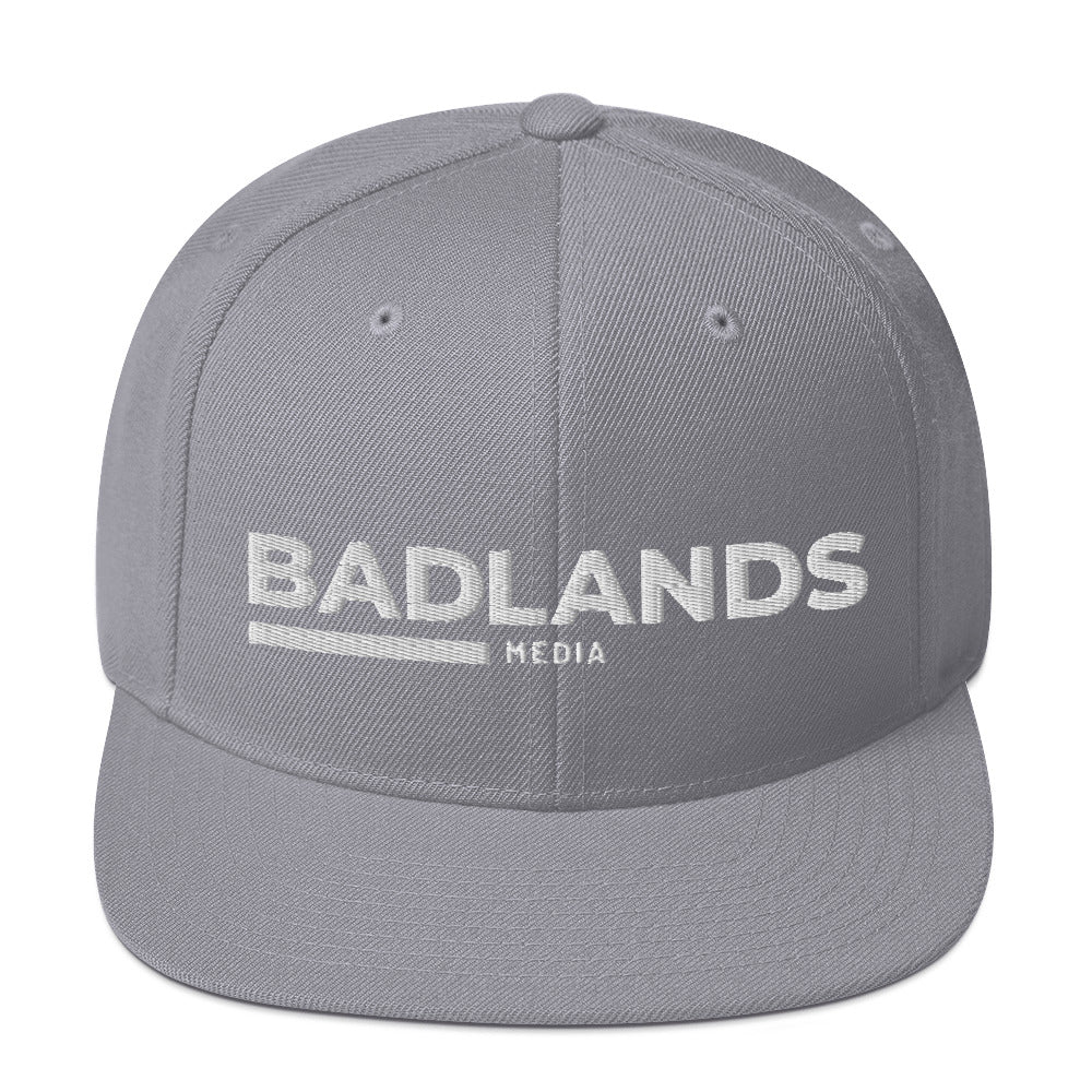 Badlands Snapback Hat with white logo