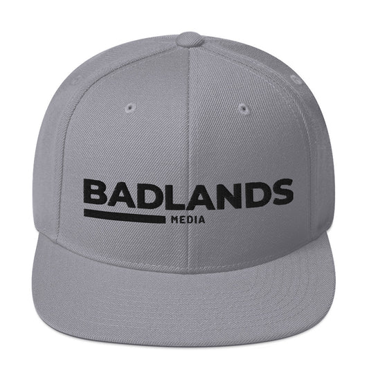 Badlands Snapback Hat with black logo