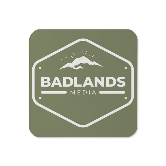 Badlands Cork-Back Coaster in army