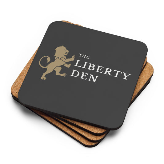 The Liberty Den Cork-Back Coaster