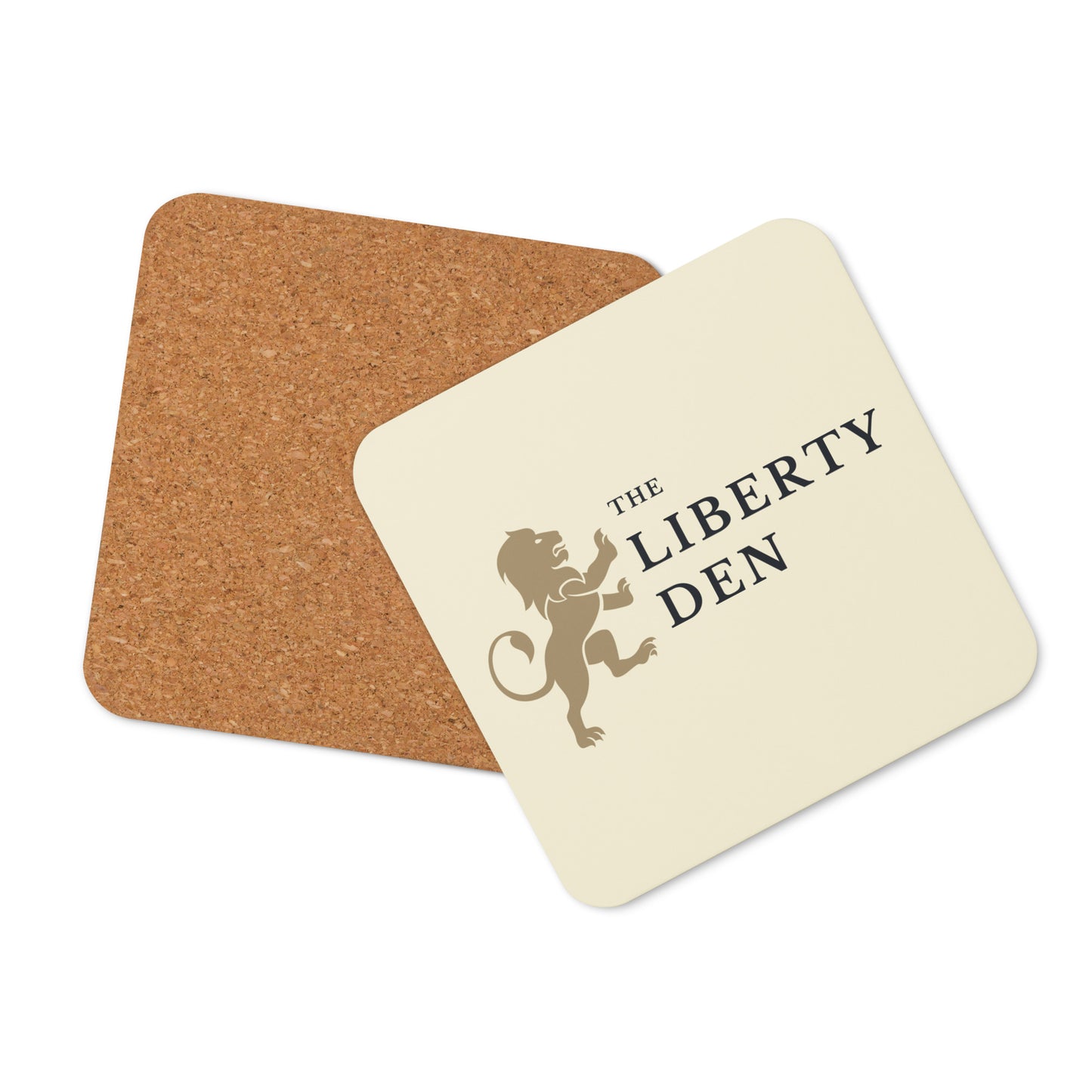 The Liberty Den Cork-back coaster