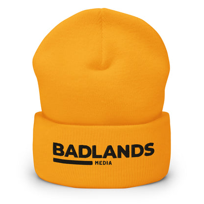 Badlands Cuffed Beanie with black logo