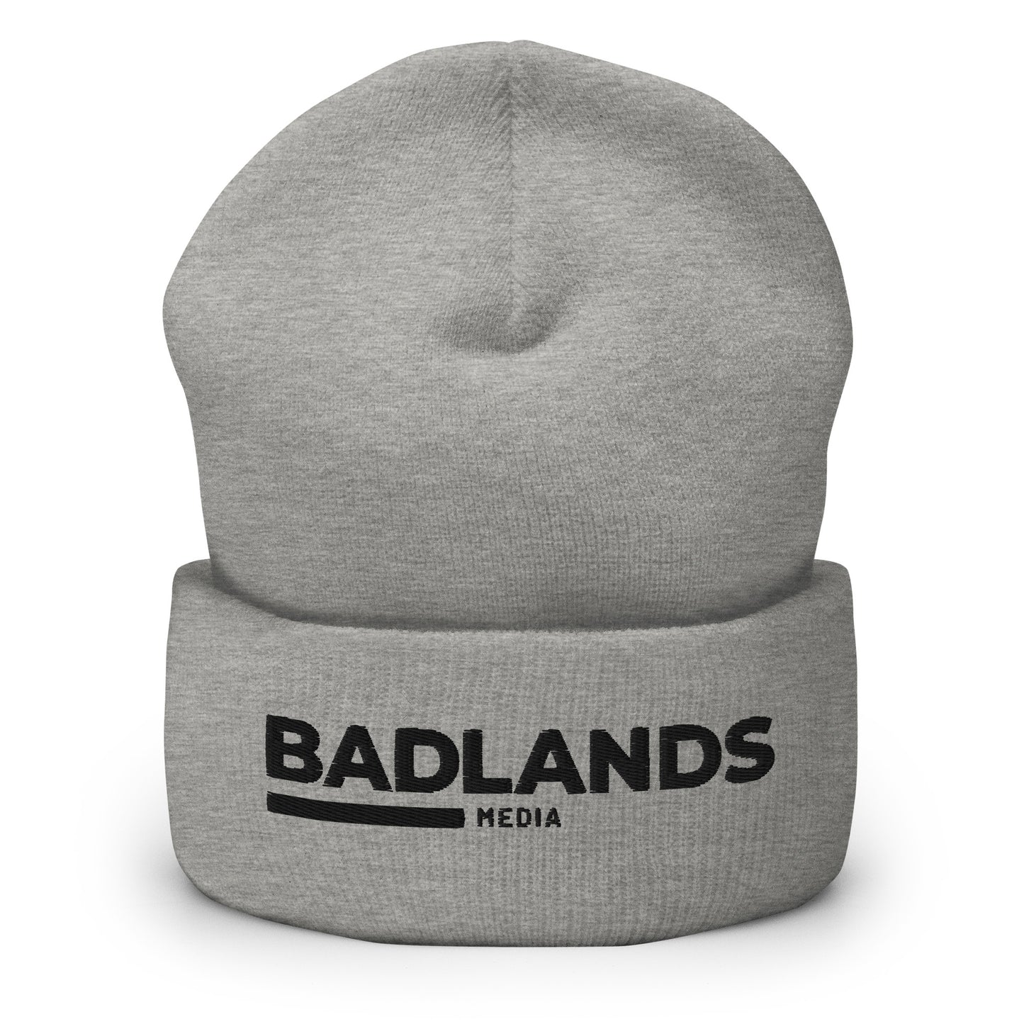 Badlands Cuffed Beanie with black logo