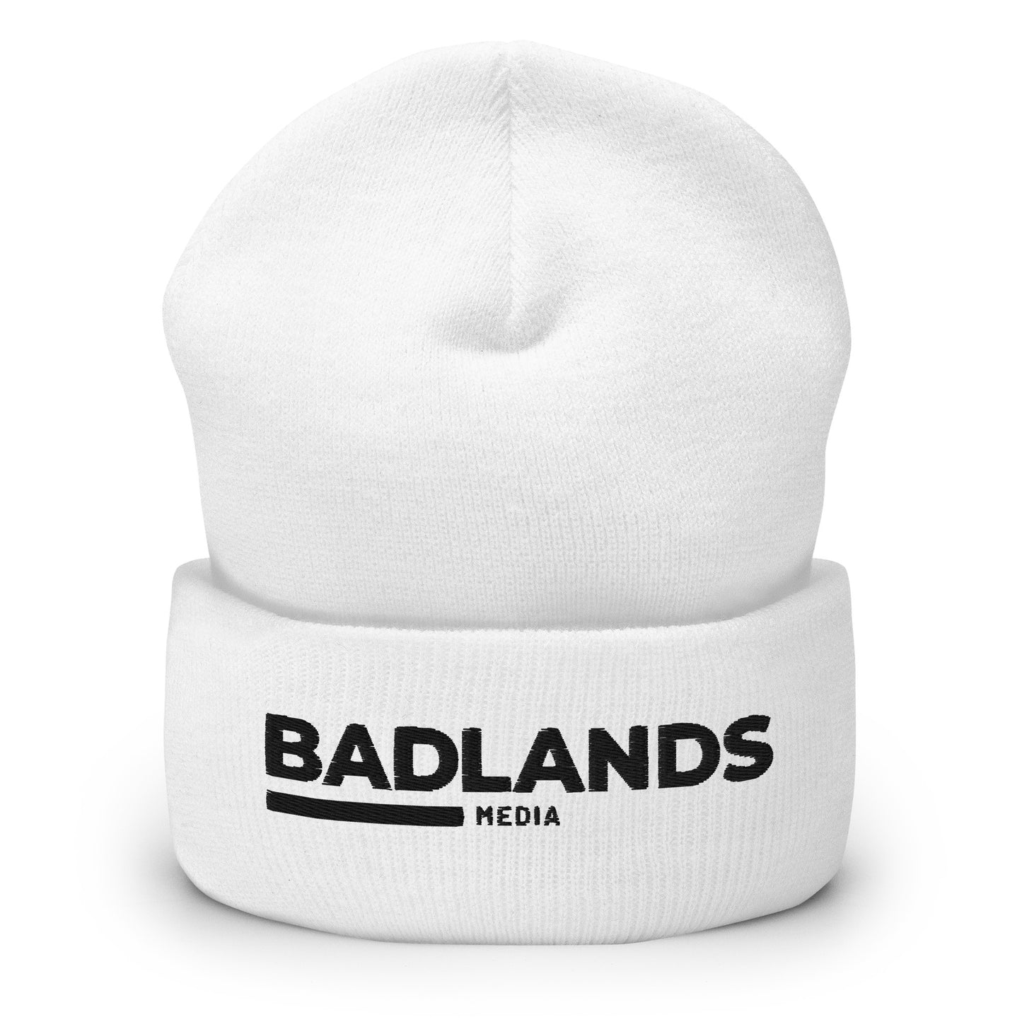 Badlands Cuffed Beanie with black logo