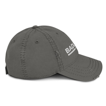 Badlands Distressed Dad Hat (white logo)