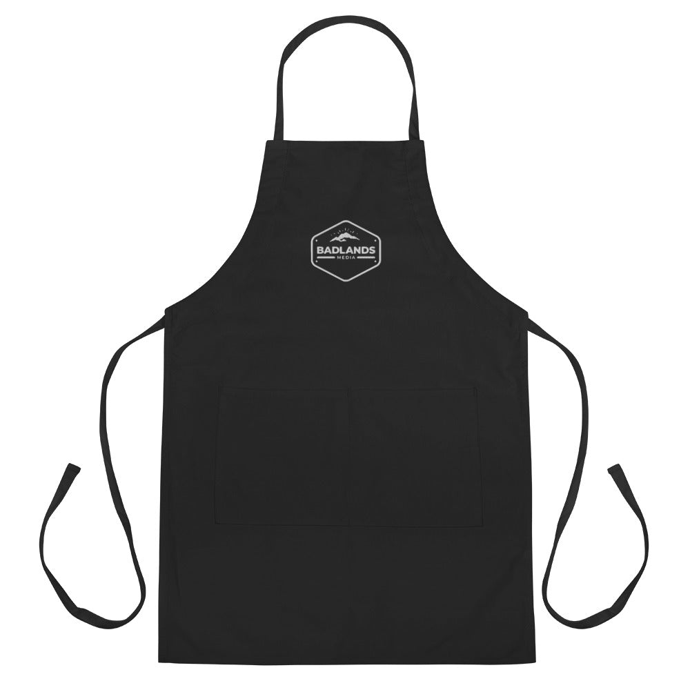 Badlands Embroidered Apron in black