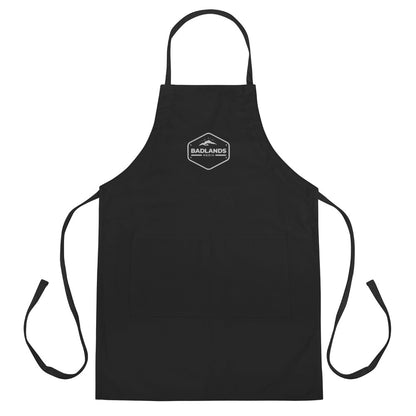 Badlands Embroidered Apron in black