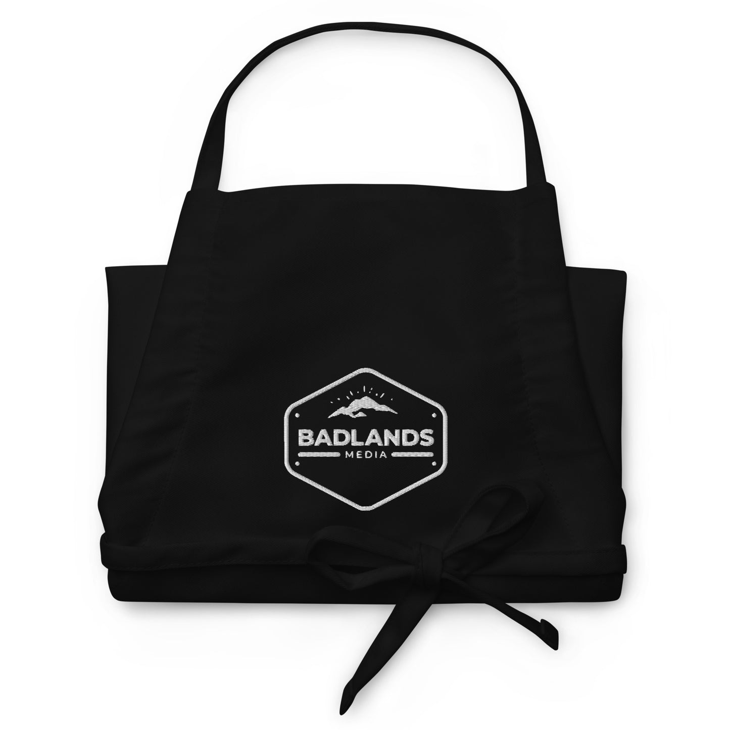 Badlands Embroidered Apron in black