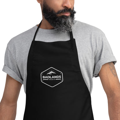 Badlands Embroidered Apron in black