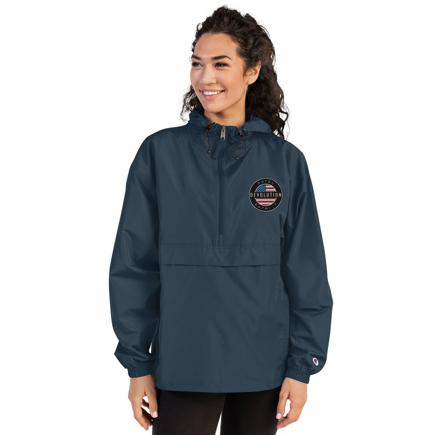 Devolution Circle Embroidered Champion Packable Jacket