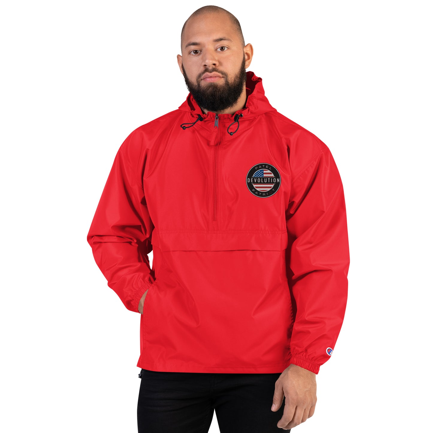 Devolution Circle Embroidered Champion Packable Jacket