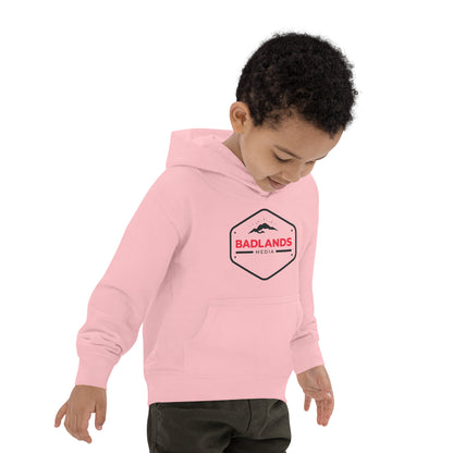 Badlands Kids Unisex Hoodie (red/blk logo)