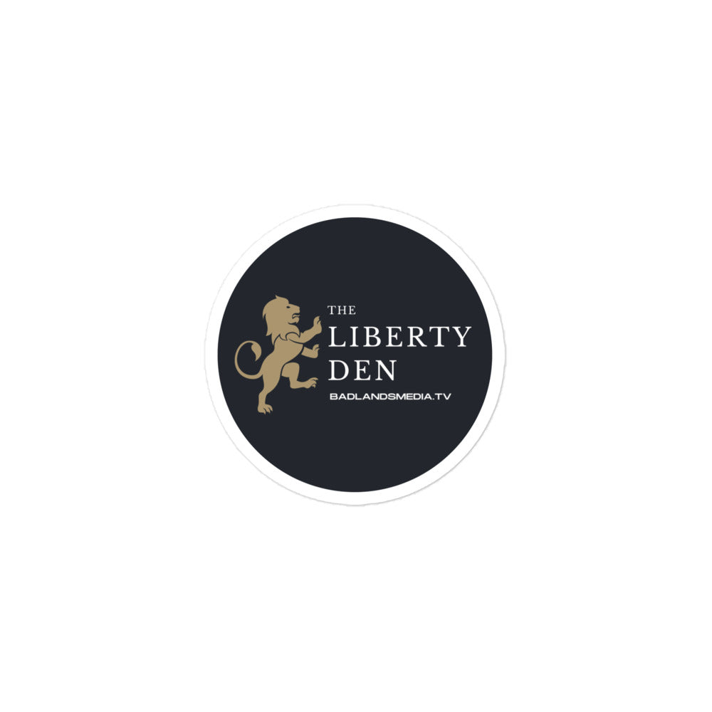 The Liberty Den Bubble-free stickers (charcoal)