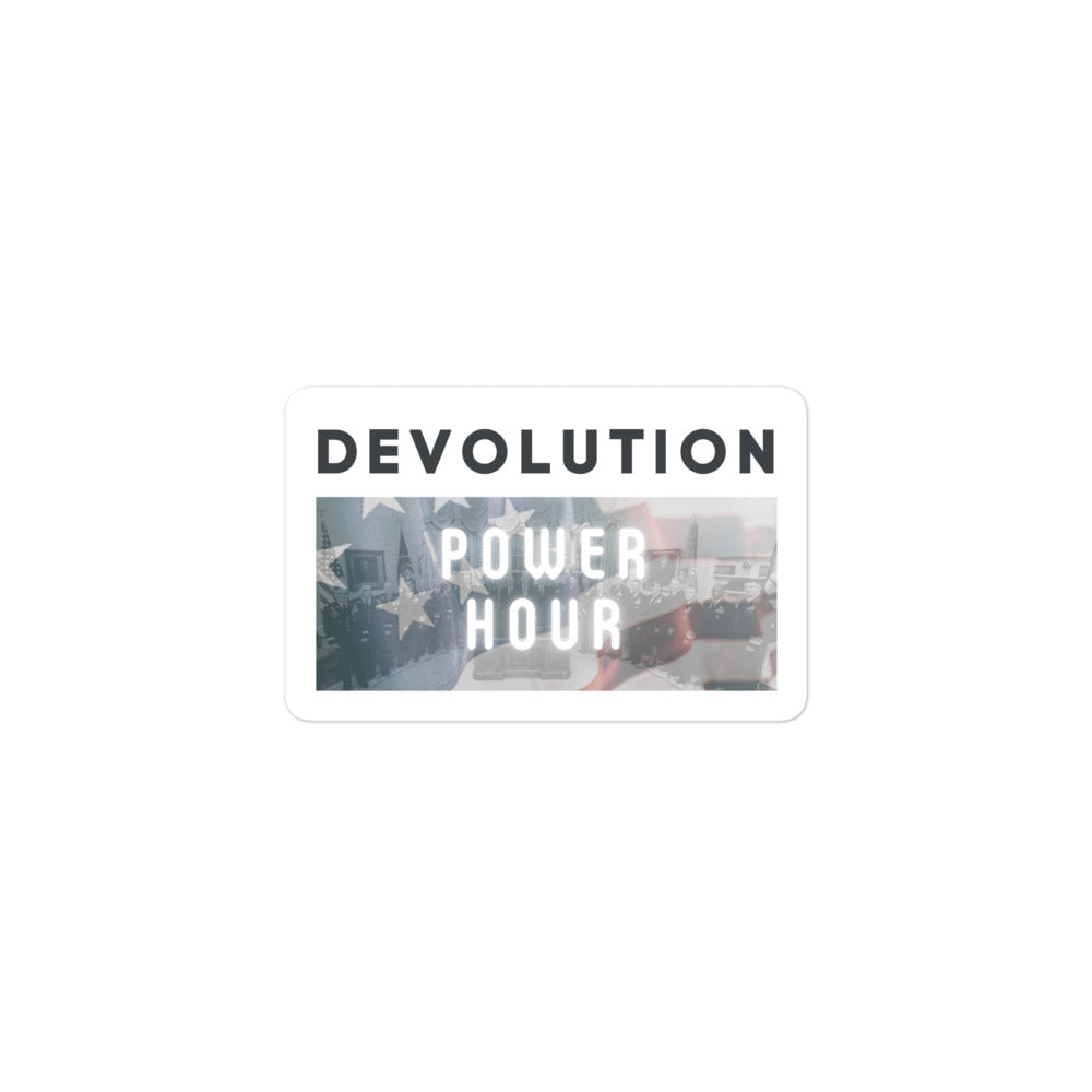 Devolution Power Hour Bubble-free stickers (version 2)