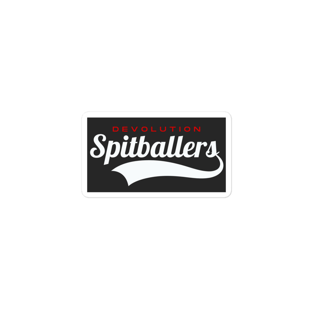 Spitballers Bubble-free stickers (black)